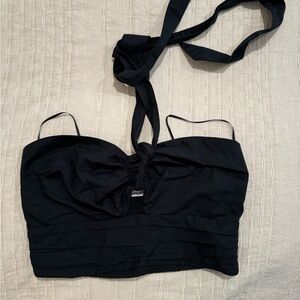 NWT Black A&F Crop Top